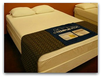 The Tempurpedic Cloud Supreme from left angle.