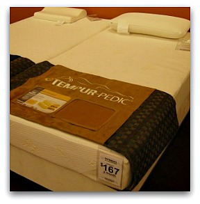 The Tempurpedic Contour in a Twin size.