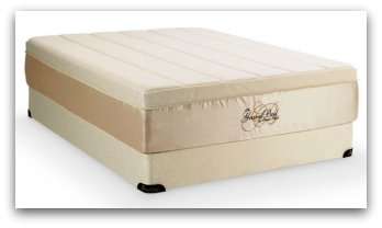 The Tempurpedic Grand bed on a high profile foundation.